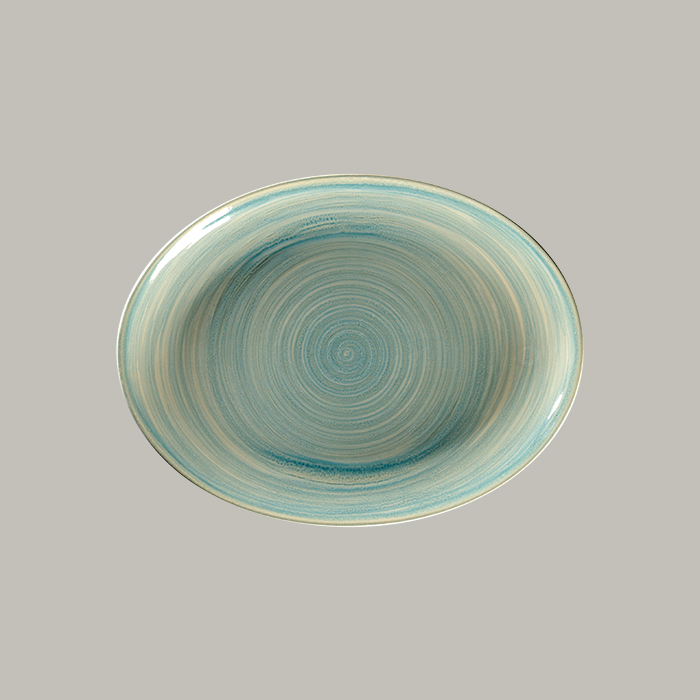 RAK Platte oval - saphire  Serie: Spot L 36 cm / W 27 cm / Ht. 3.5 cm