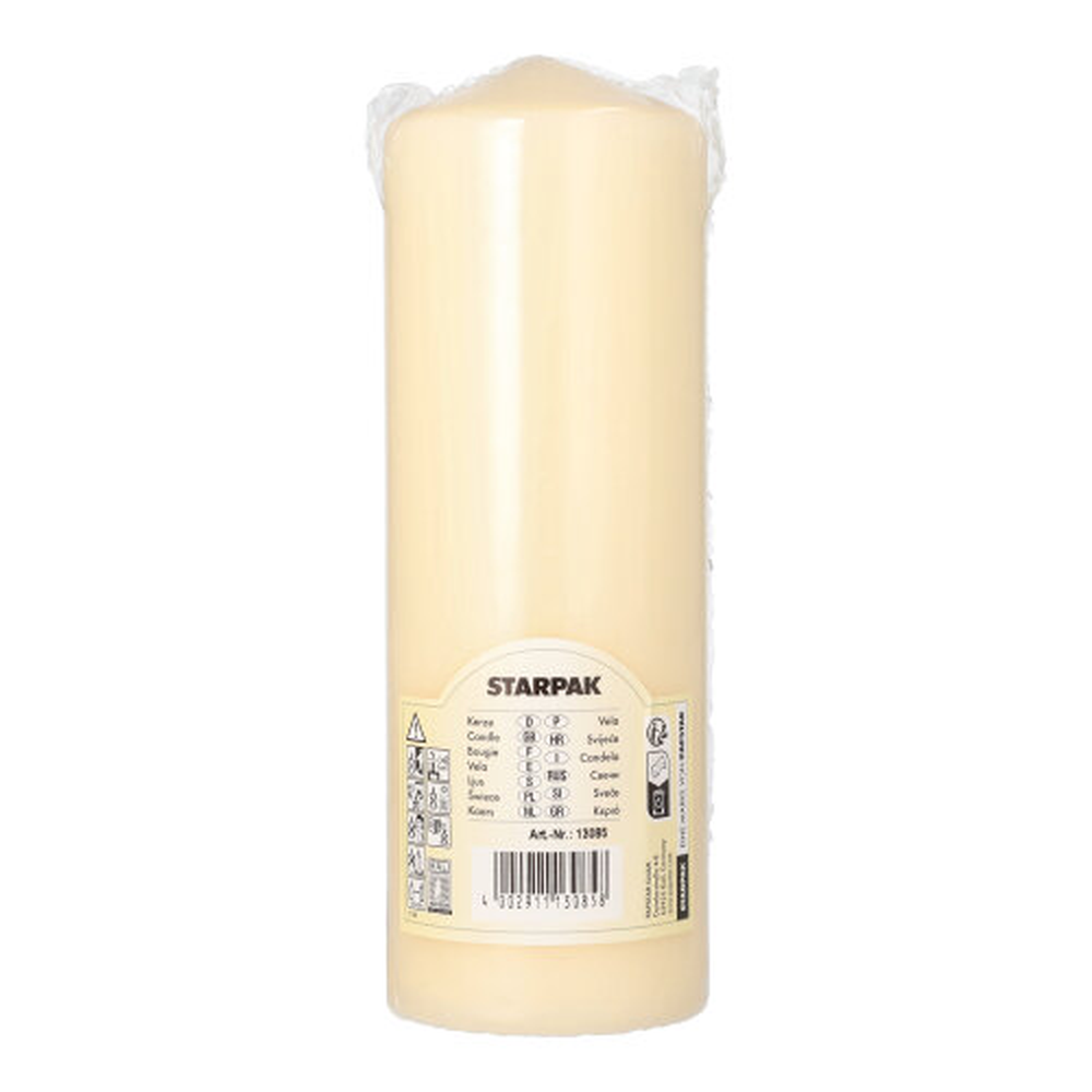 Papstar Stumpenkerze Ø 70 mm · 200 mm creme