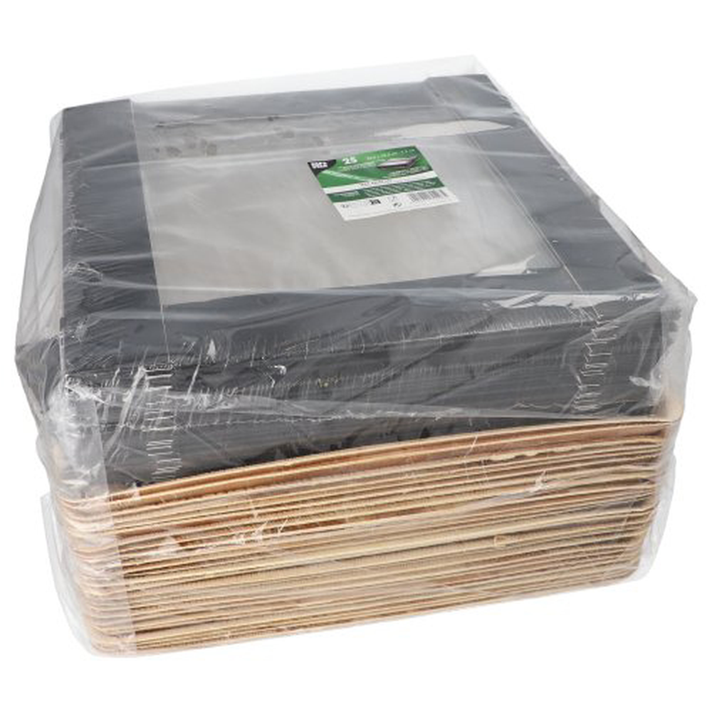 PAPSTAR Tabletts, Palmblatt eckig 5 cm x 33,5 cm x 33,5 cm mit separatem Deck