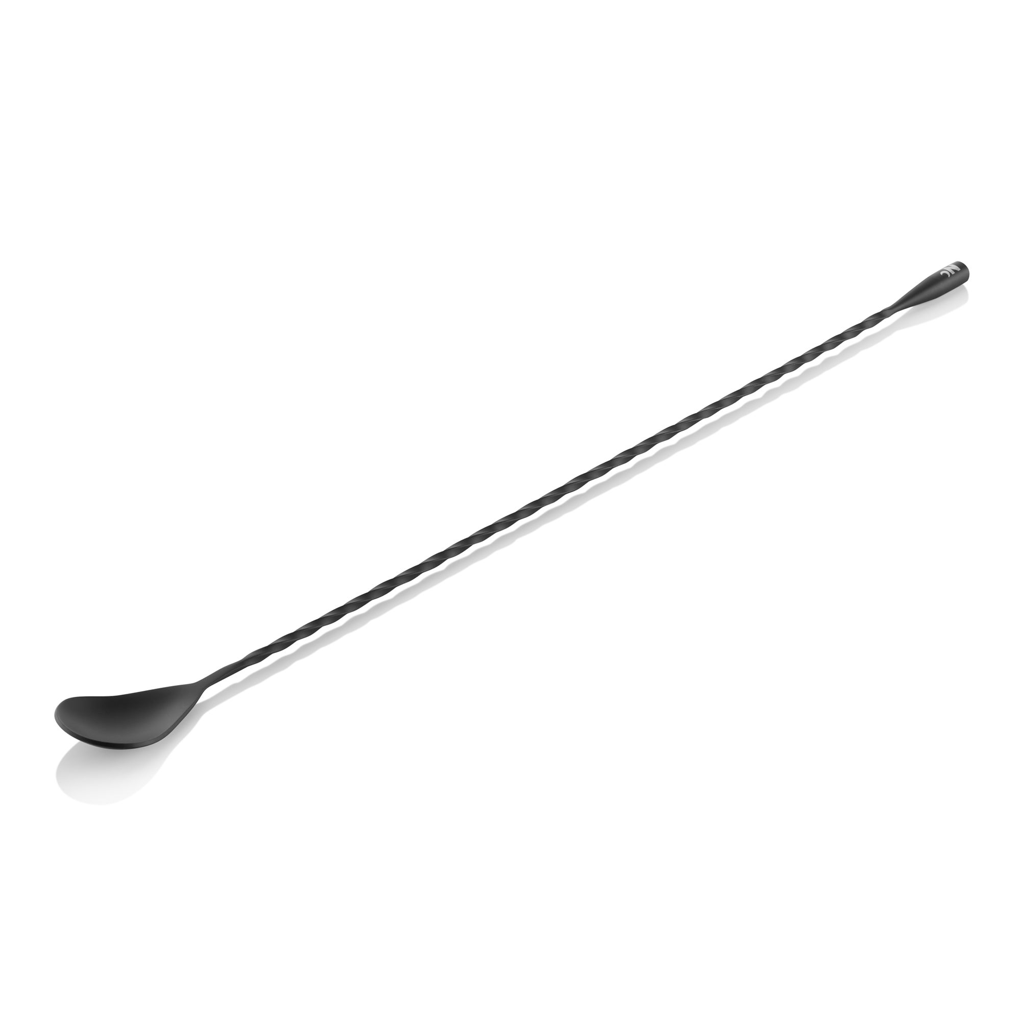 WAS Barlöffel Twisted Classic NOCTURN, 40 cm, schwarz matt, Chromnickelstahl 18/