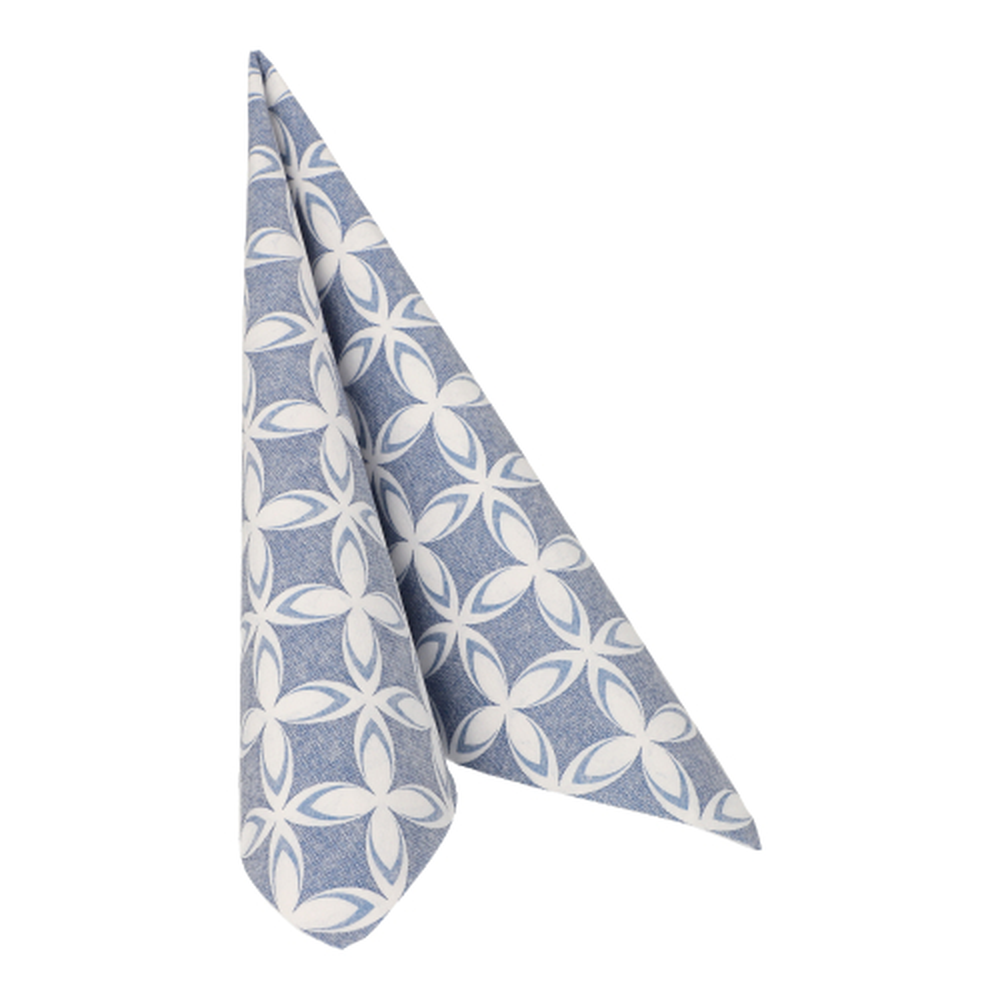 Papstar Servietten "ROYAL Collection" 1/4-Falz 40 cm x 40 cm "Delft"