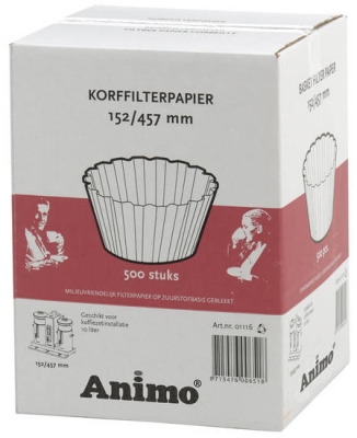 Animo Korbfilterpapier 152 / 457 für ComBi-line Serie 500 Stück