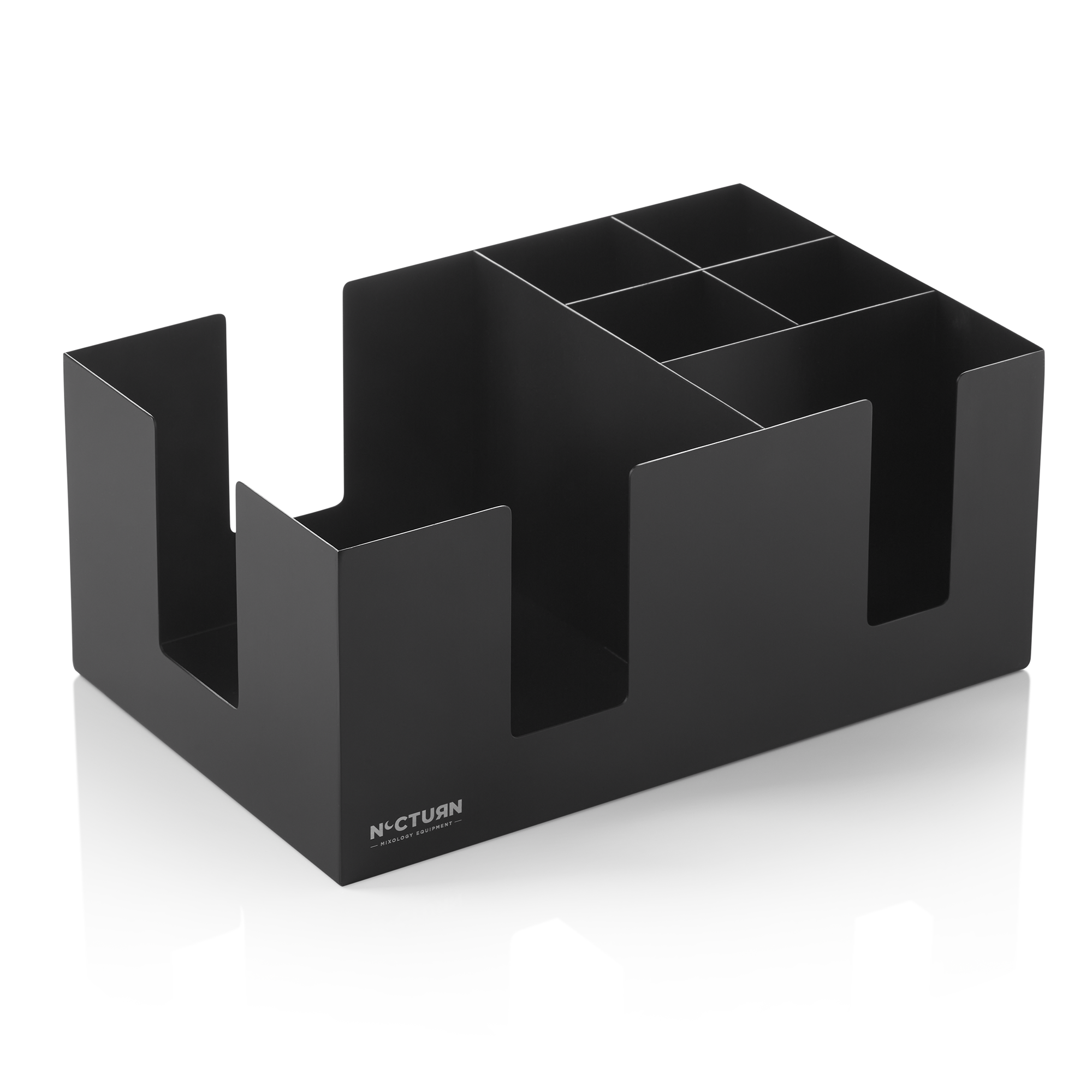 WAS Bar Caddy NOCTURN, 24,5 x 15,5 x 10,5 cm, schwarz matt, Chromnickelstahl