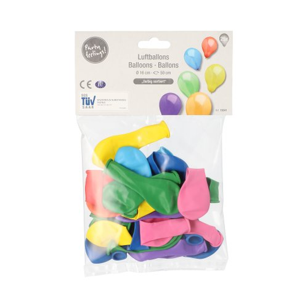 Papstar Luftballons Ø 16 cm farbig sortiert