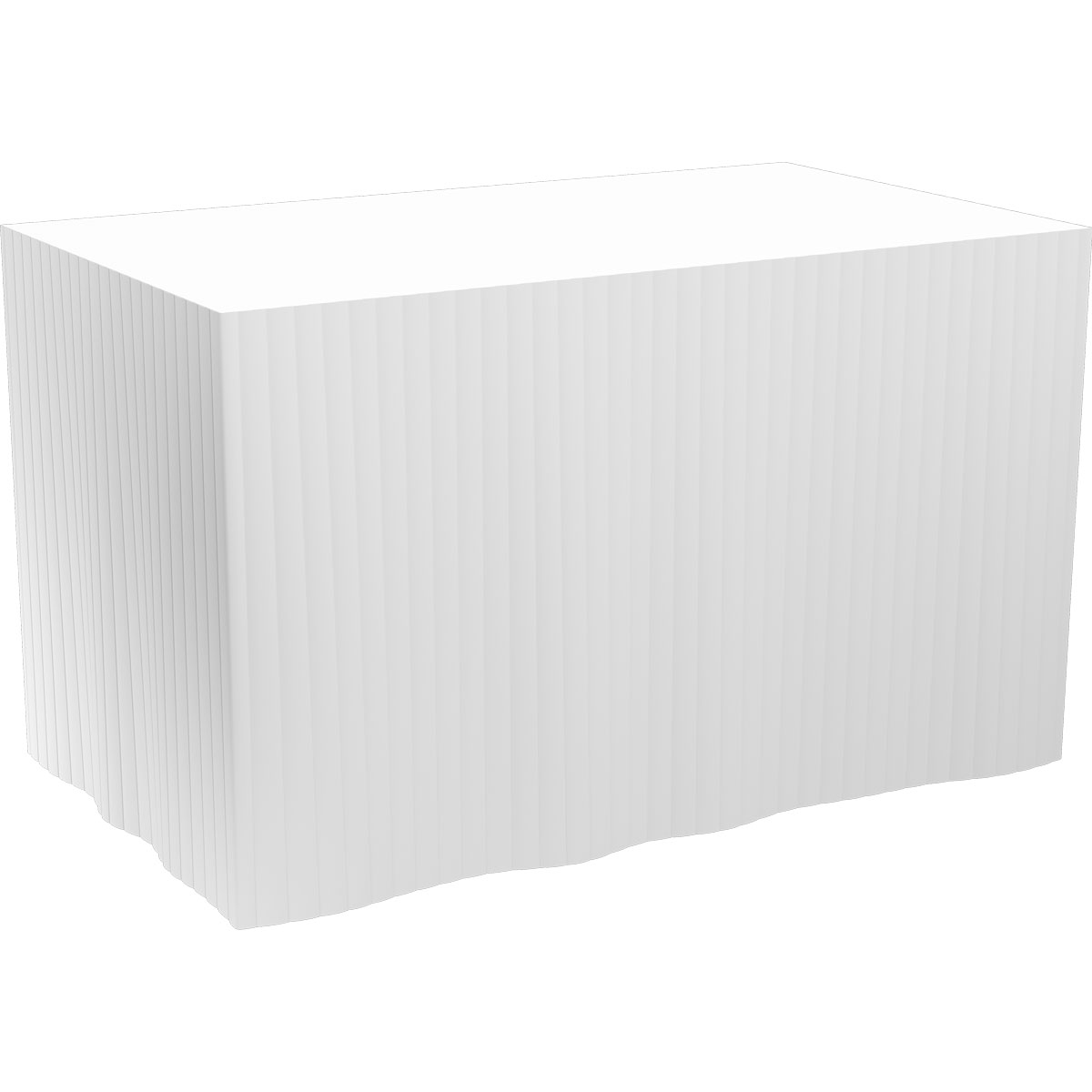 Duni Dunicel-Tableskirts, selbstklebend 72 cm, 5 Abschnitte à 4 m weiß
