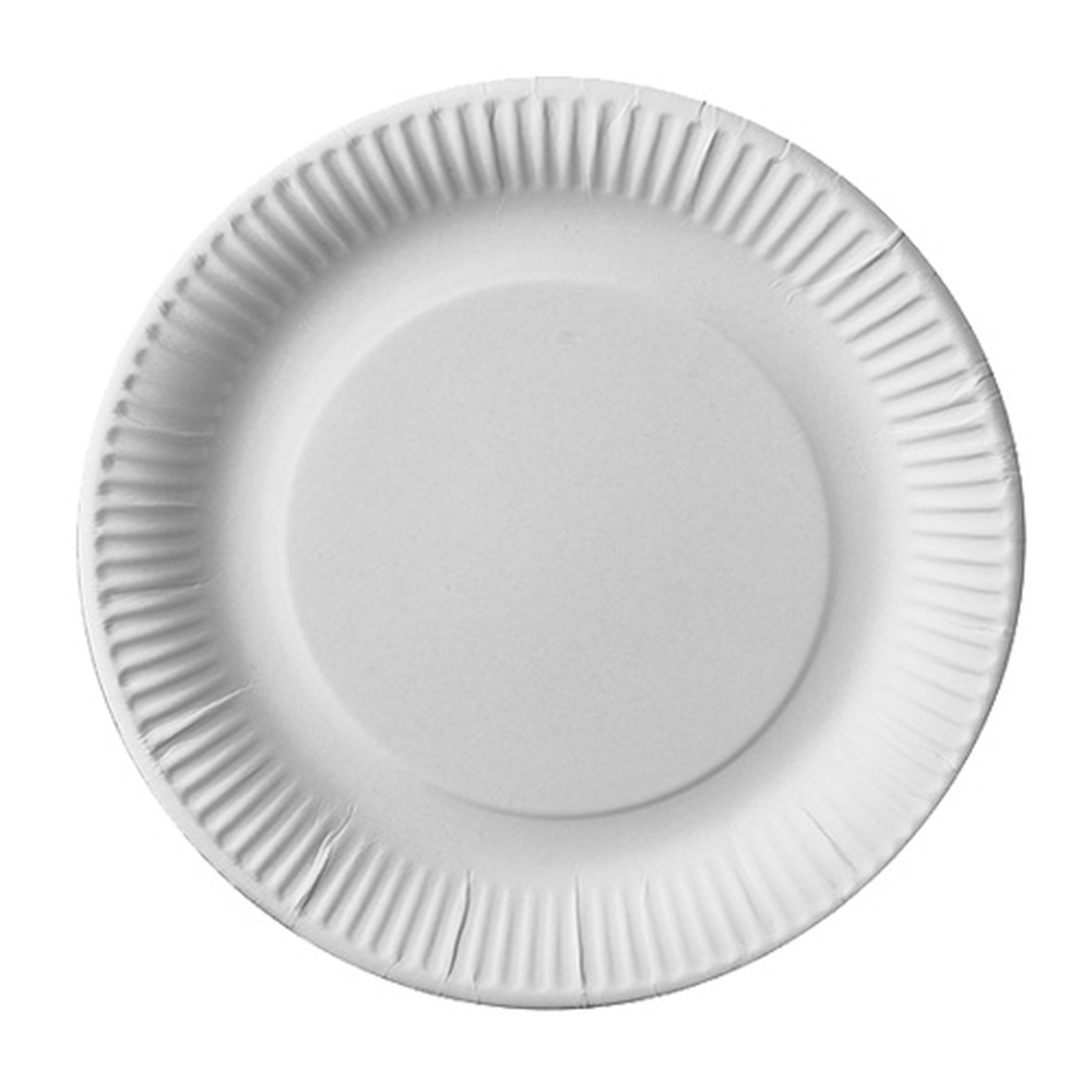 Papstar Teller, Pappe "pure" rund Ø 23 cm weiss