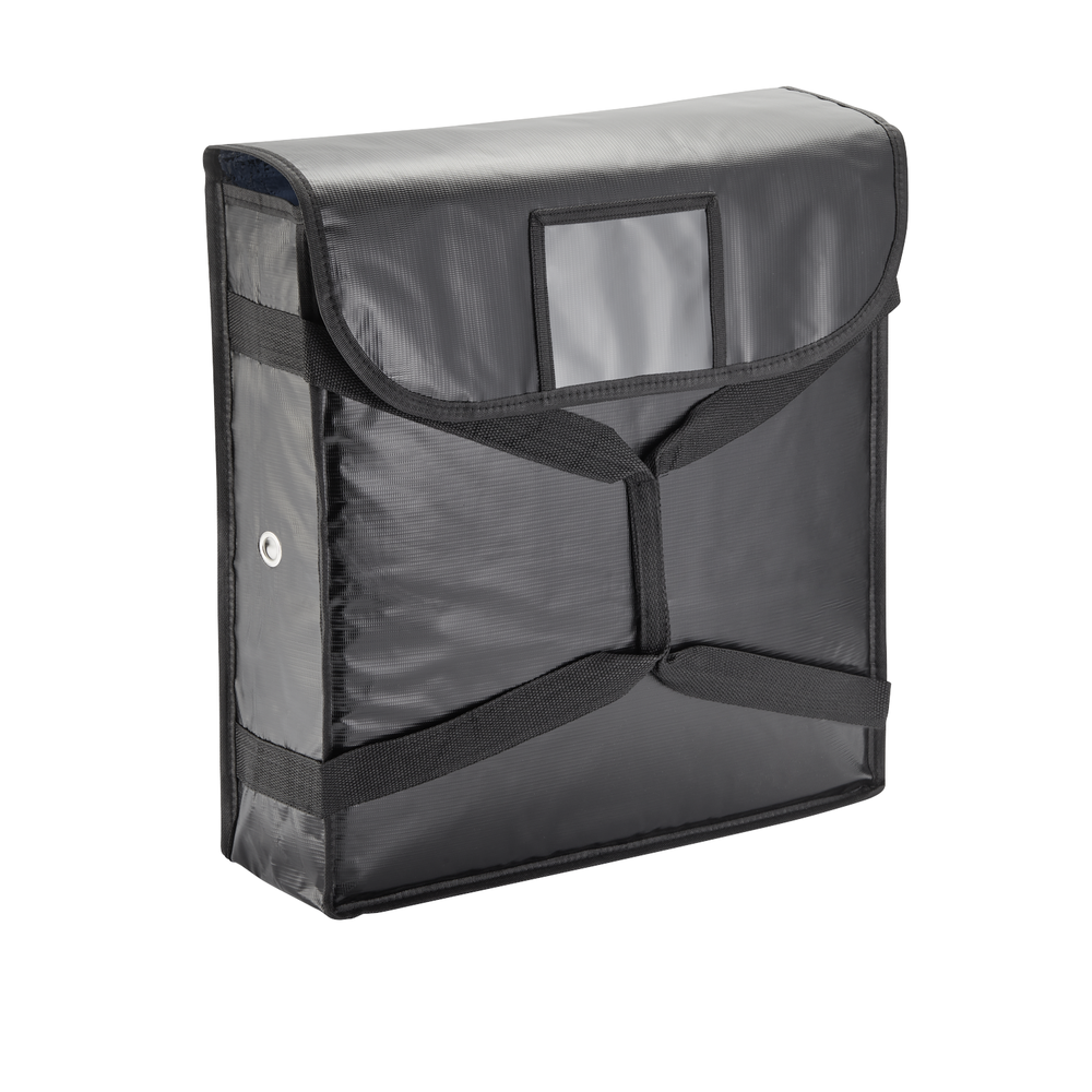 WAS Isoliertasche, für 2 Pizzen, 51 x 51 x 11 cm, schwarz, Kunststoff, Aluminium