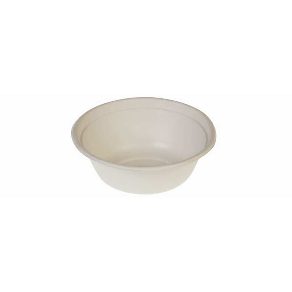 Pacovis Bowle Zuckerrohr rund, 500ml, Ø15.5x5.5cm, natur