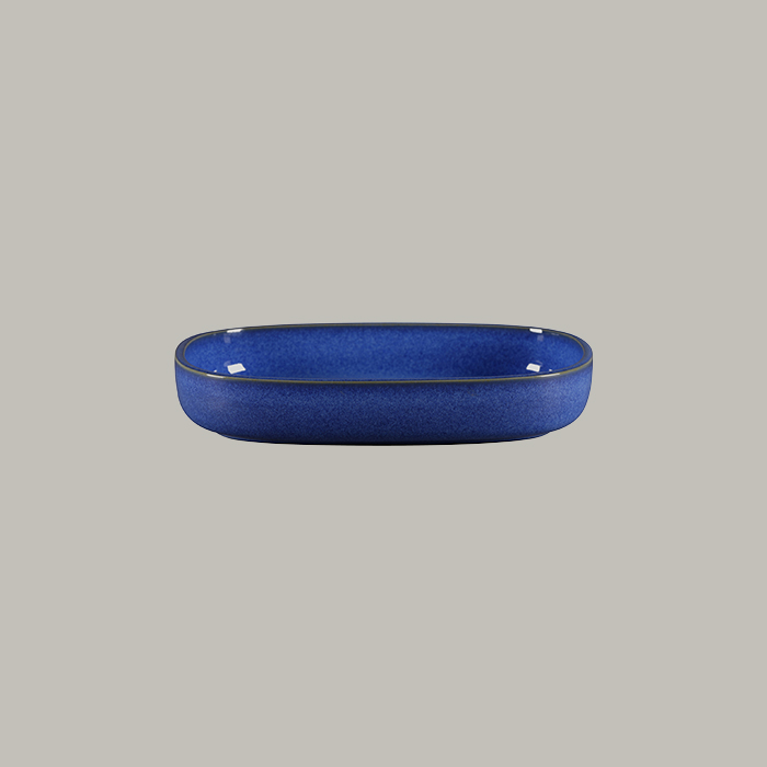 RAK Platte oval tief - cobalt  Serie: Ease L 26 cm / W 18.3 cm / Ht. 4.5 cm / Co
