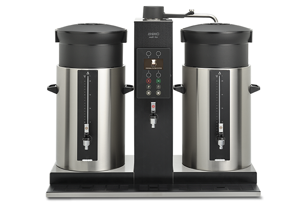 Animo CB 2x20 W Kaffeemaschine ComBi-line mit Heißwasserkocher & Wasseranschluß
