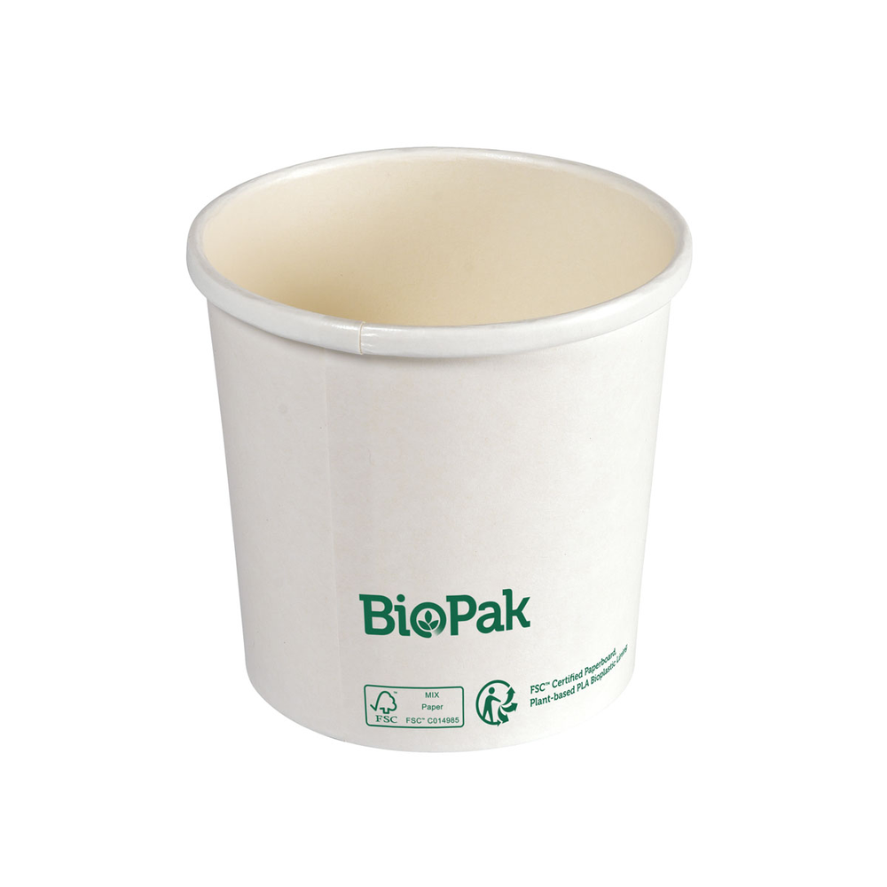 Duni Bowl Ronda SHORT Karton/PLA Weiß 360ml 90 x 90 x 84 mm