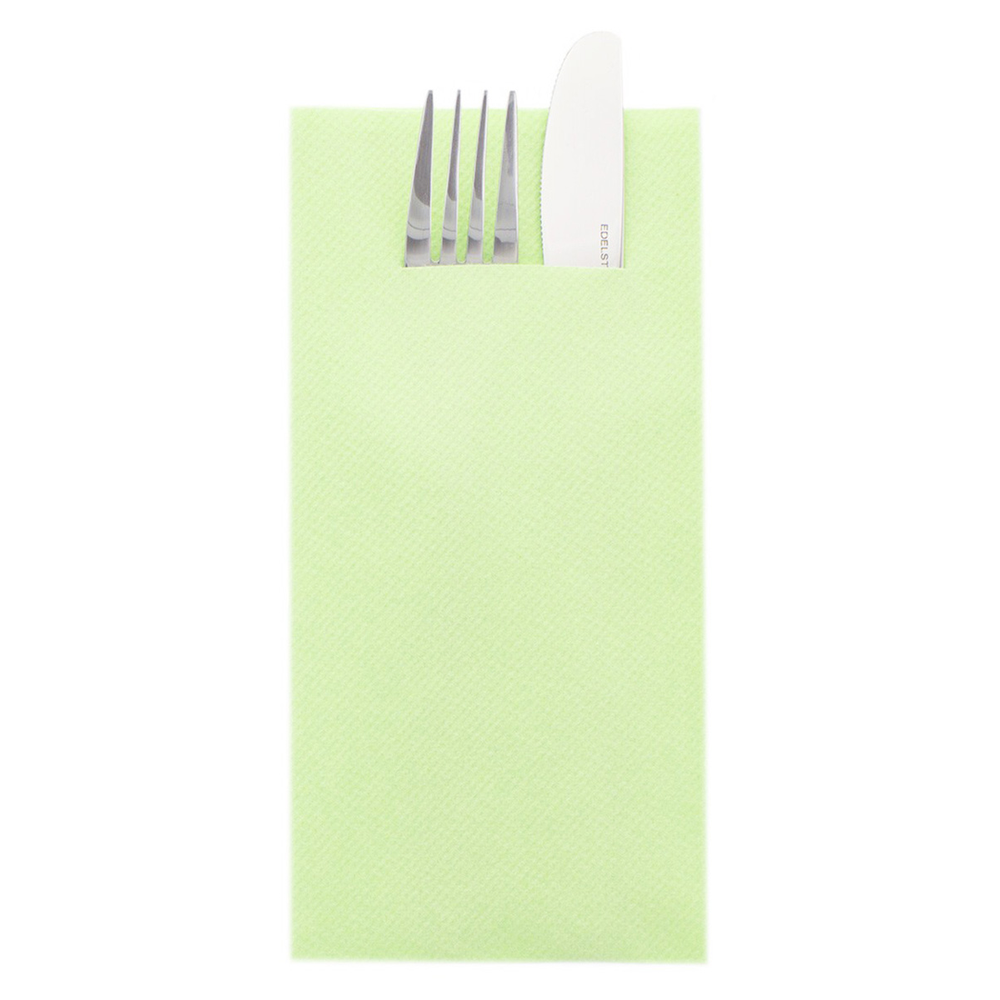 Mank Pocket-Napkins Basic pistazie 40 x 40 cm 1/8 Falz