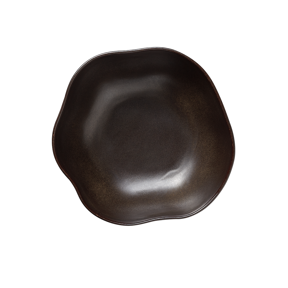WAS Schale ROCKZZERO, Ø 28 cm, 2 ltr., metallic brown, Steinzeug