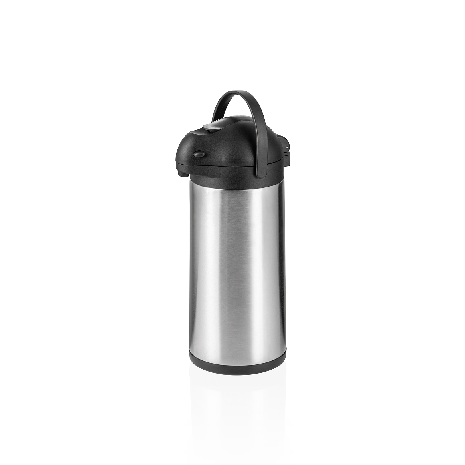 WAS Pump Isolierkanne, 3 ltr., Ø 15 cm, Höhe 40 cm, Chromnickelstahl
