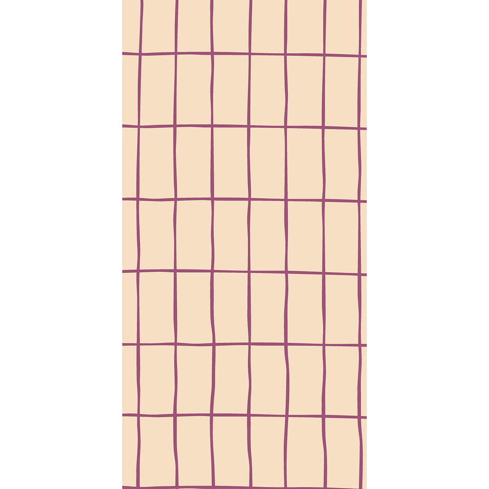 Mank Serviette Louis lines beere 40 x 20 cm 1/4 Falz