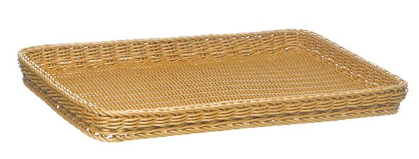 APS Tablett Bäcker-Maß 60 x 40 cm, H: 5 cm , Polypropylen, beige
