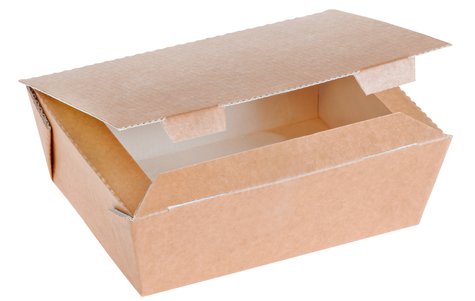 Pacovis Food Box Kraft braun gross, 120x160x60mm
