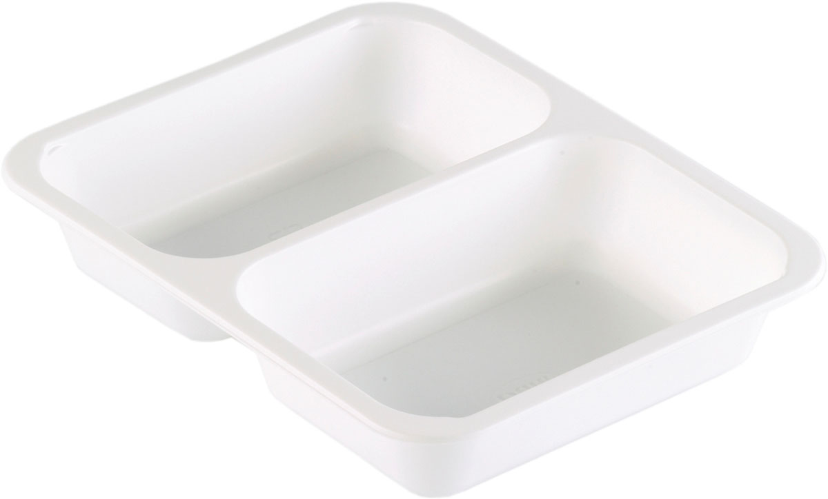 Duni PP-Schale Caterline 2-geteilt 227 x 178 x 40 mm