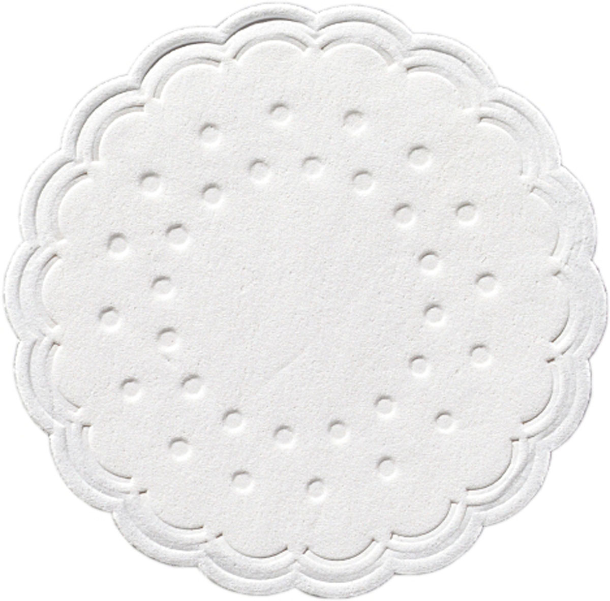 Duni Zelltuch-Untersetzer Ø 7,5 cm 8-lagig weiß