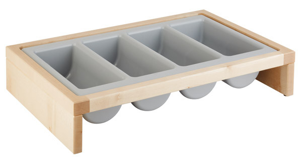 APS Besteckbehälter -BRIDGE- 57,5 x 47 cm, H: 12 cm , Set bestehend aus:
