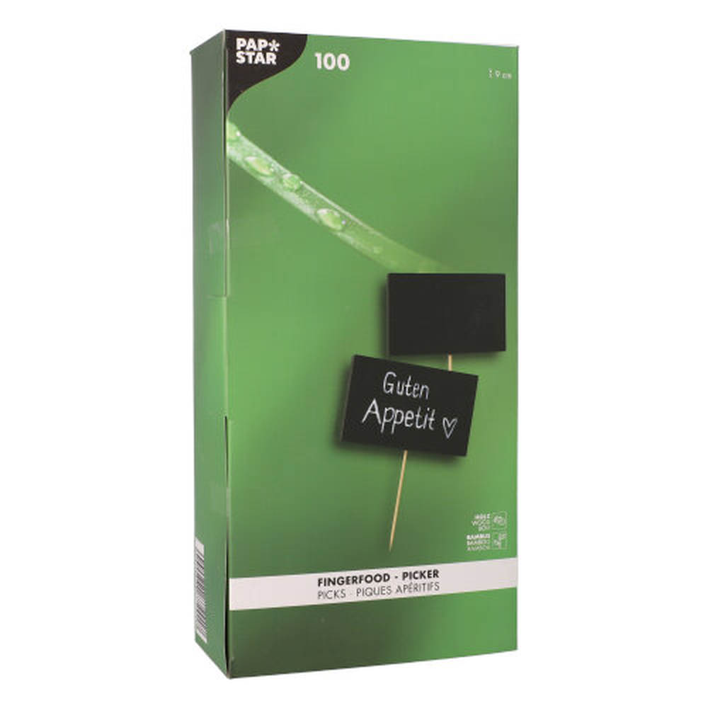 Papstar Fingerfood - Picker 9 cm "Blackboard"