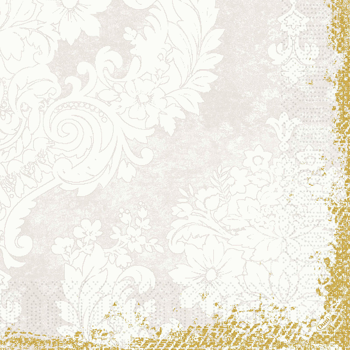 Duni Zelltuchservietten 40 x 40 cm 3-lagig 1/4 Falz Royal white