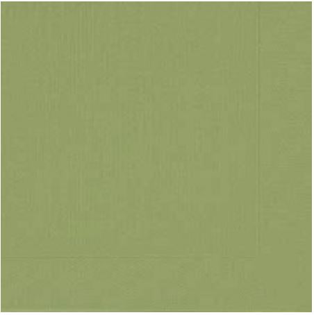 Duni Klassik-Serv. 40 x 40 cm 4-lagig, geprägt 1/4 Falz herbal green