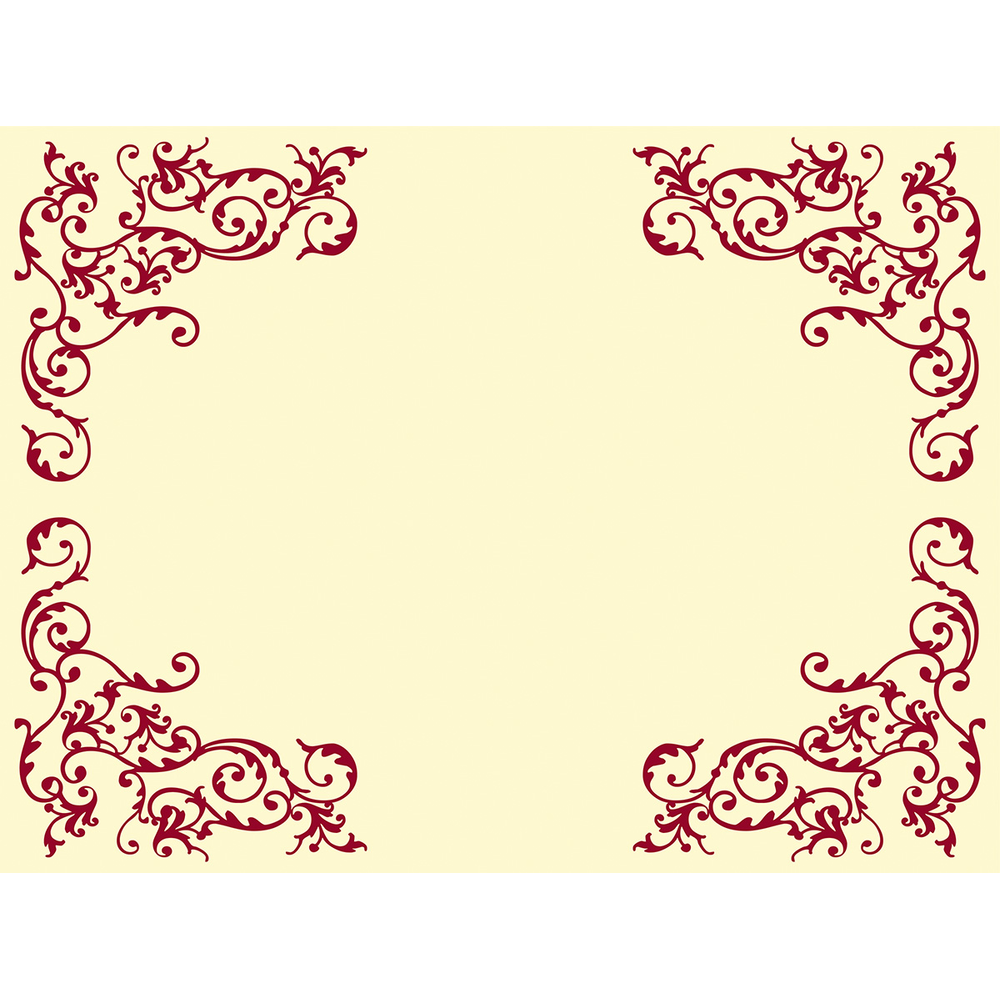 Mank Tischsets Pomp creme-bordeaux 40 x 30 cm