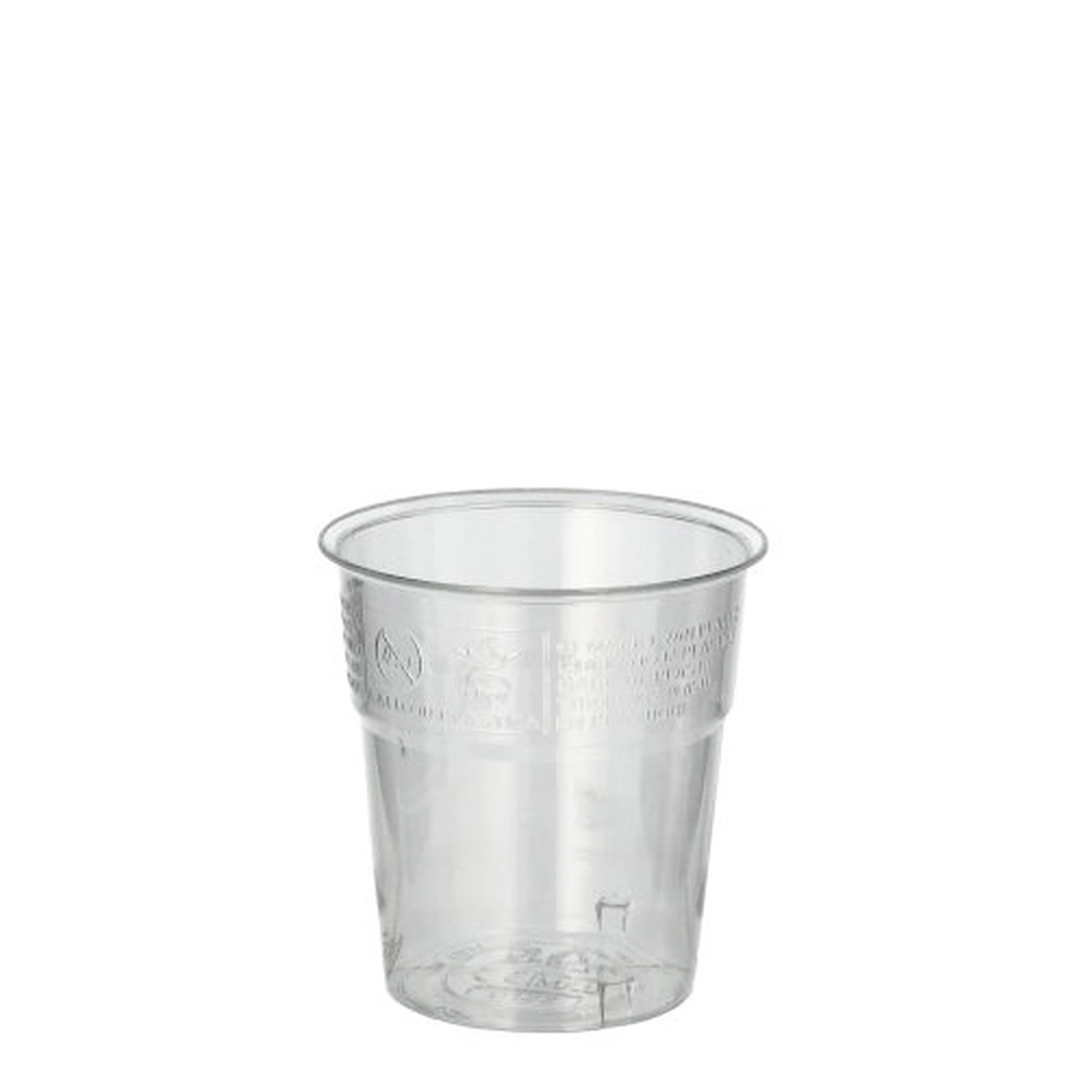 Papstar Trinkbecher, PS 0,1 l Ø 6 cm · 6,7 cm glasklar