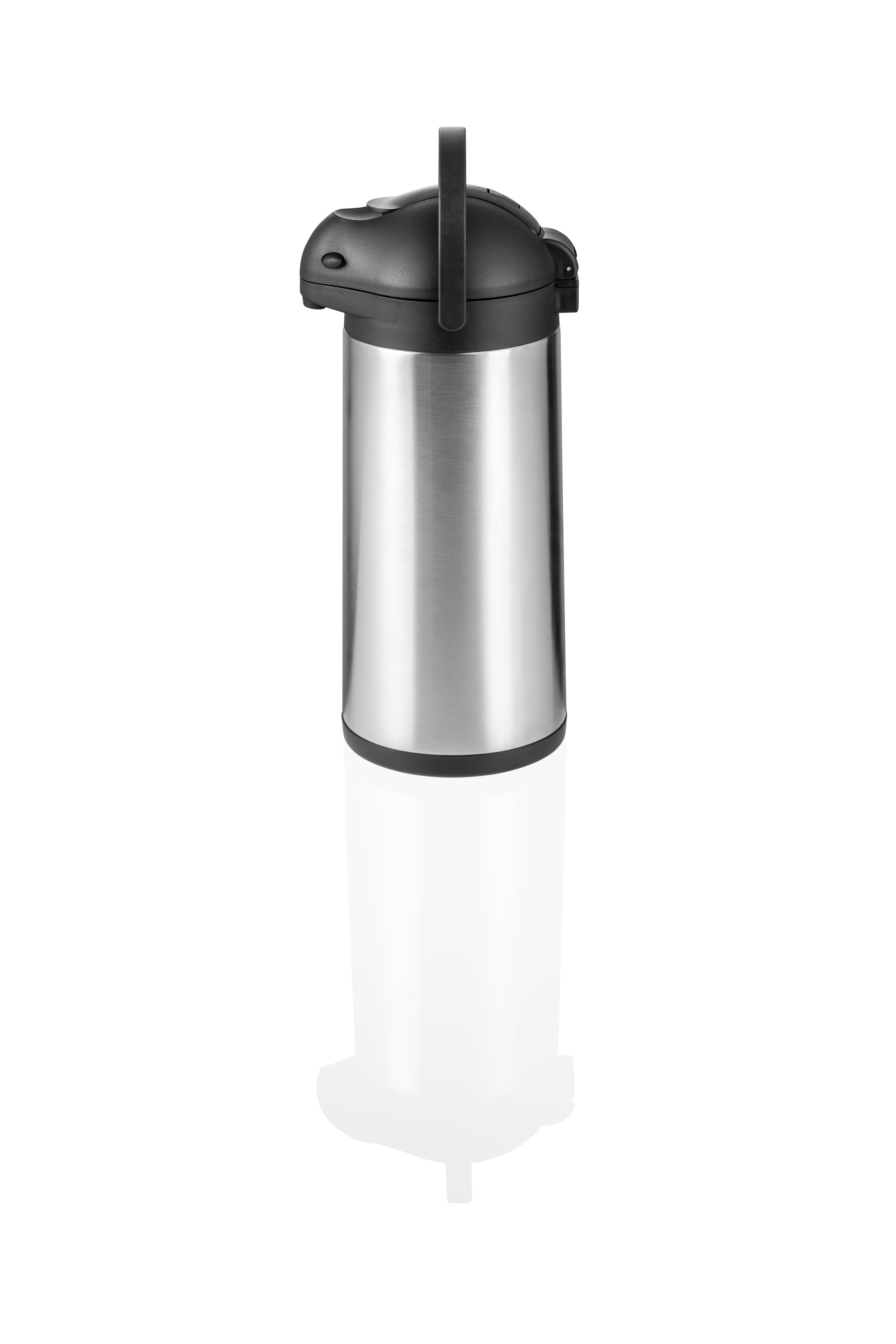 WAS Pump Isolierkanne, 5 ltr., Ø 16,5, Höhe 43 cm, doppelwandig, Chromnickelstah