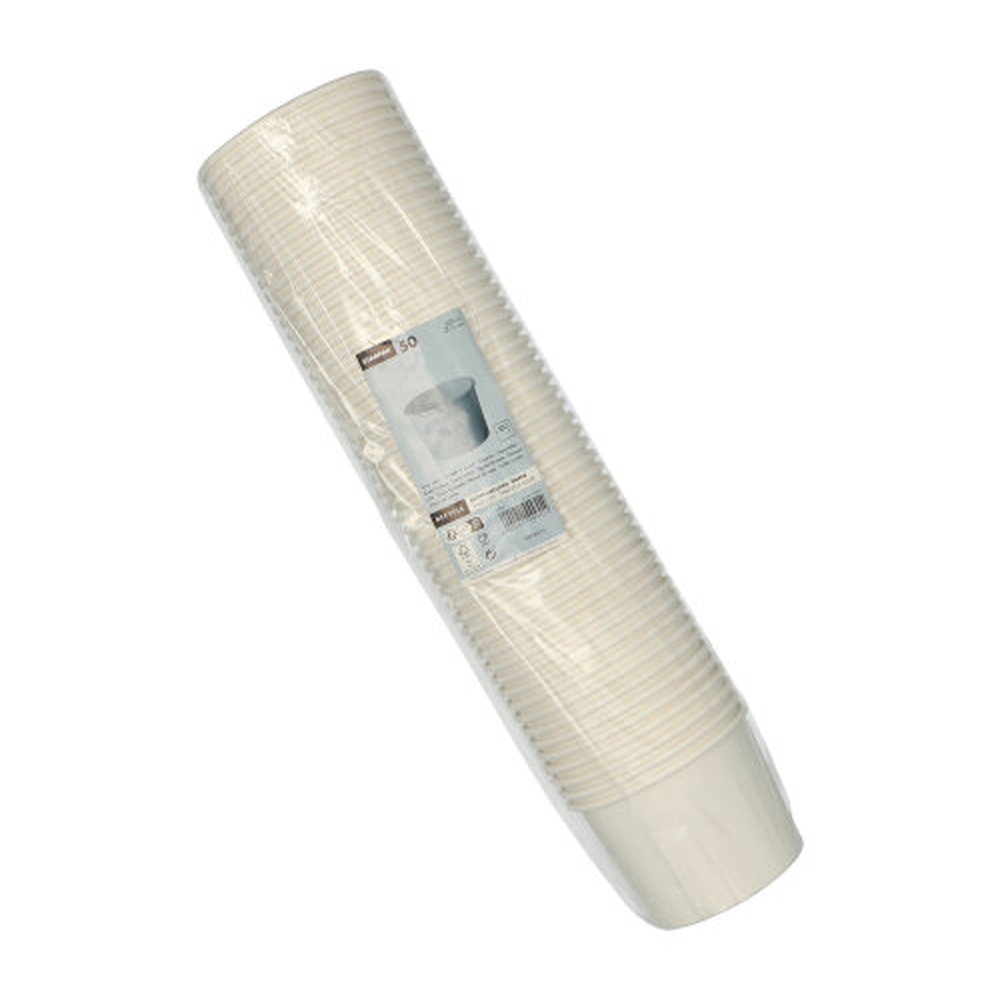 Papstar Suppenbecher, Pappe "To Go" rund 500 ml Ø 11 cm · 8,3 cm weiss