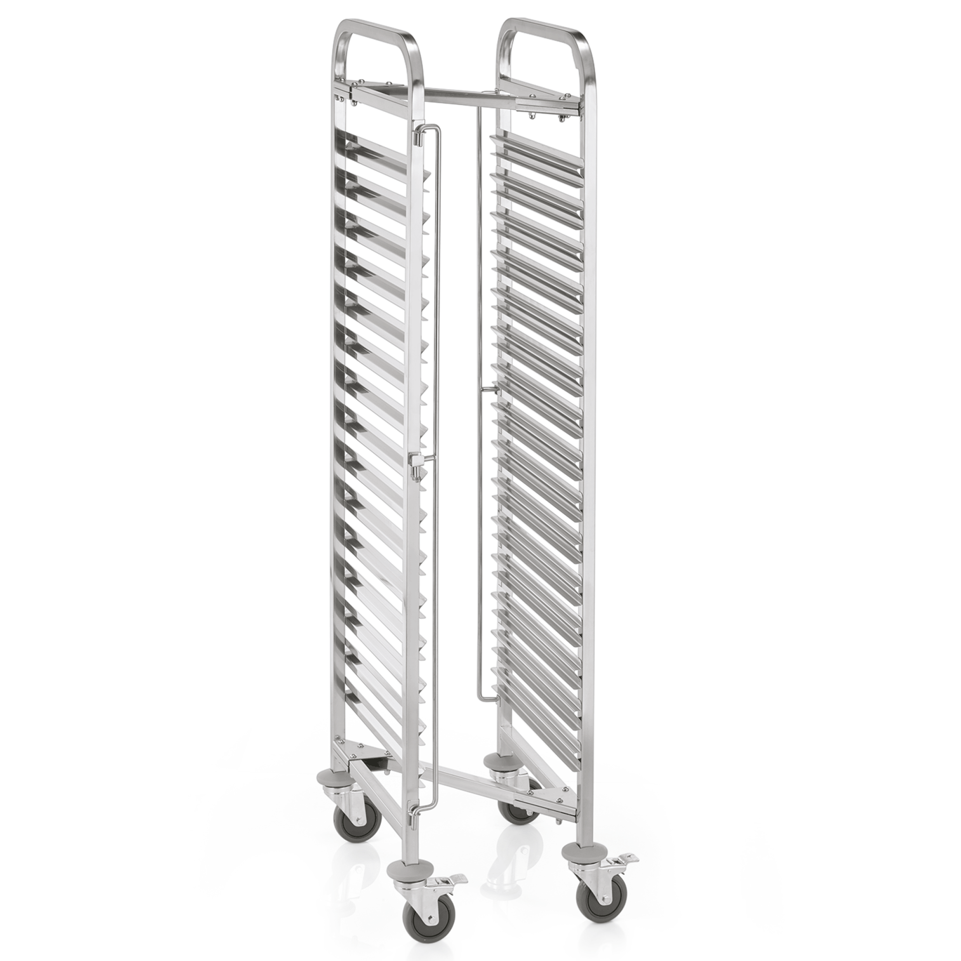 WAS Regalwagen CANTINA GN 1/1, Z-Form, für 15 Behälter/ 30 Tabletts, 55 x 38 x 1