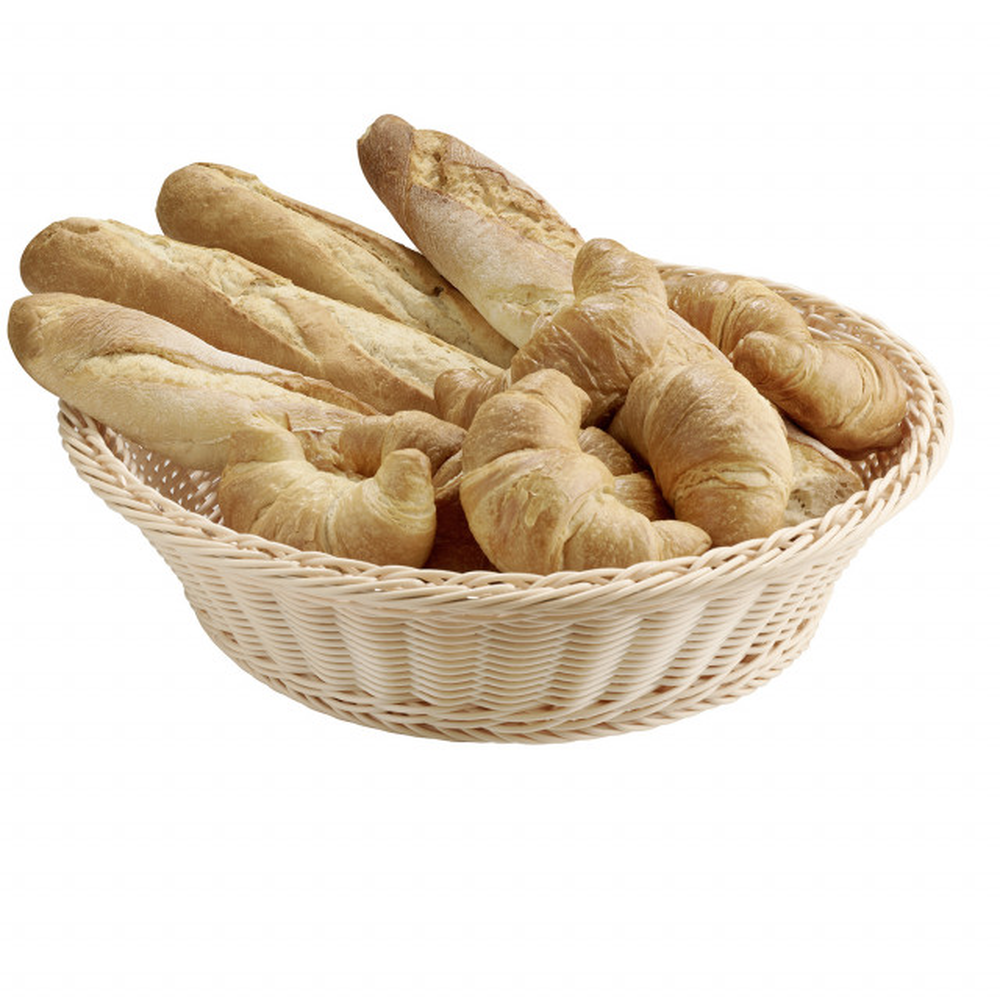 APS Tisch- und Buffetkorb, rund Ø 39 cm, H: 10 cm , Polypropylen, beige