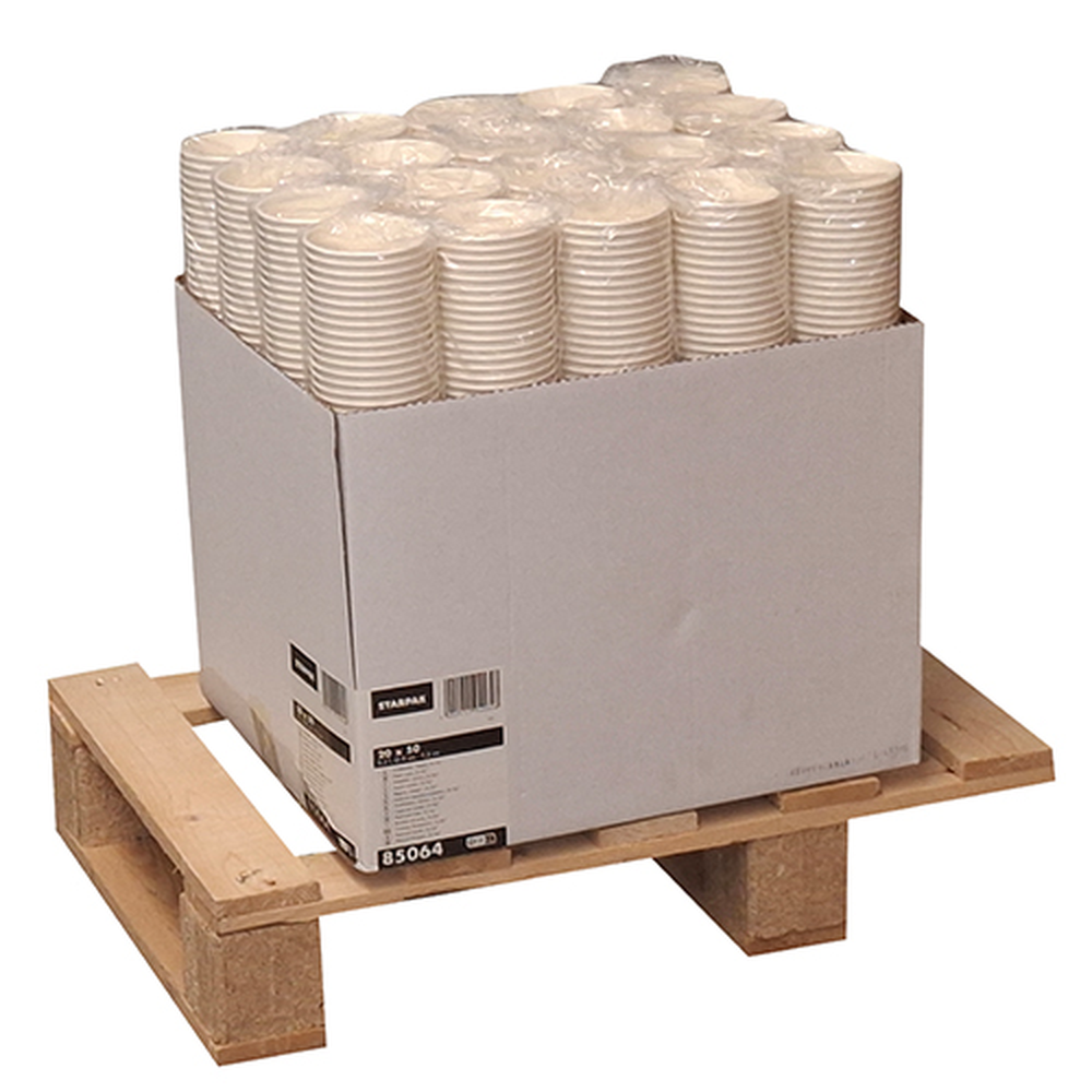 Papstar Trinkbecher, Pappe "To Go" 0,2 l Ø 8 cm · 9,2 cm weiss