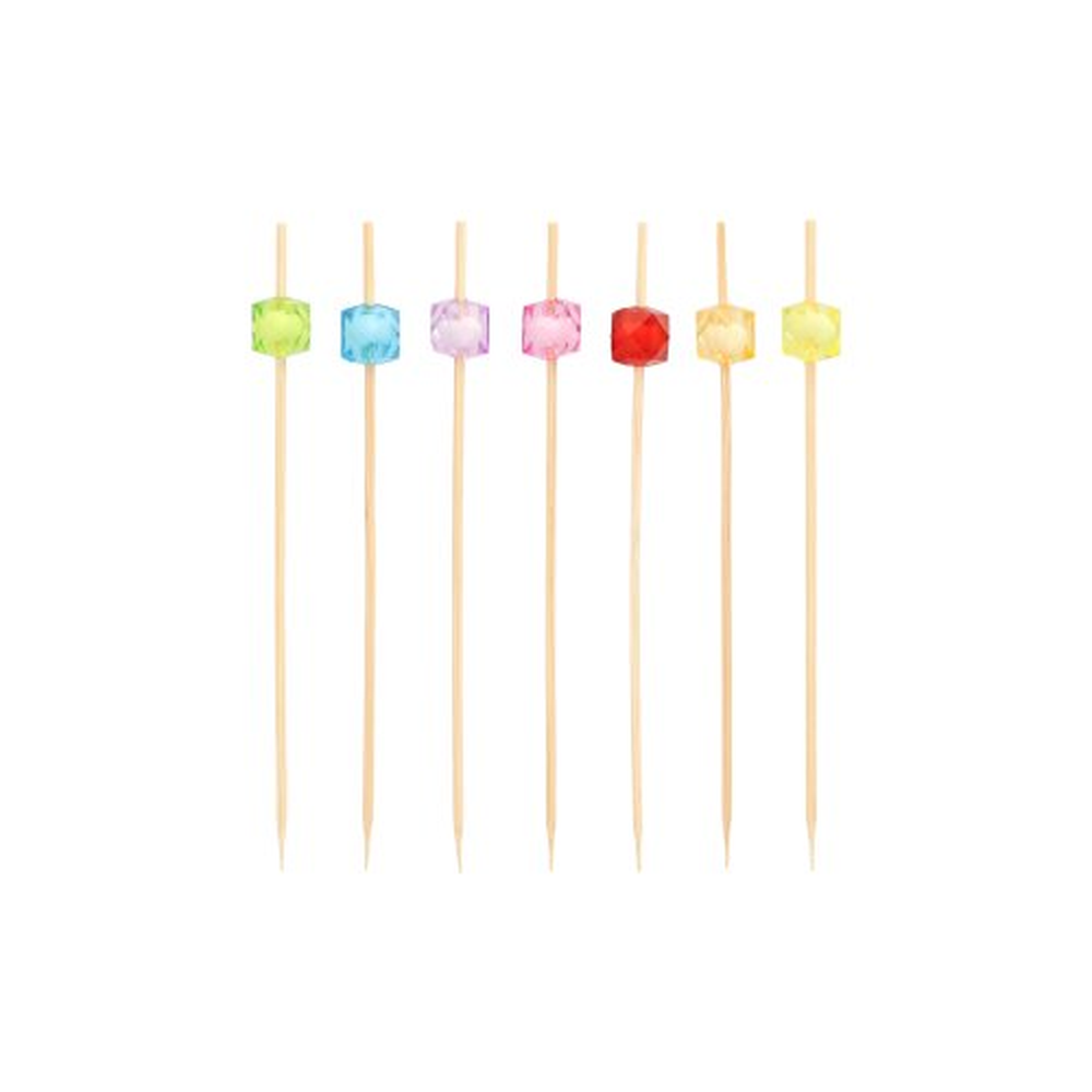 Papstar Fingerfood - Picker 12 cm farbig sortiert "Square"