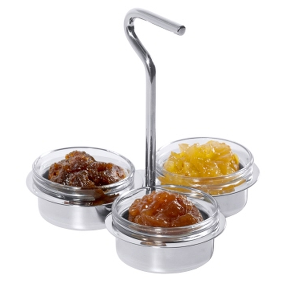 Contacto Marmeladen-Etagere mit drei Glasschälchen 6 cm