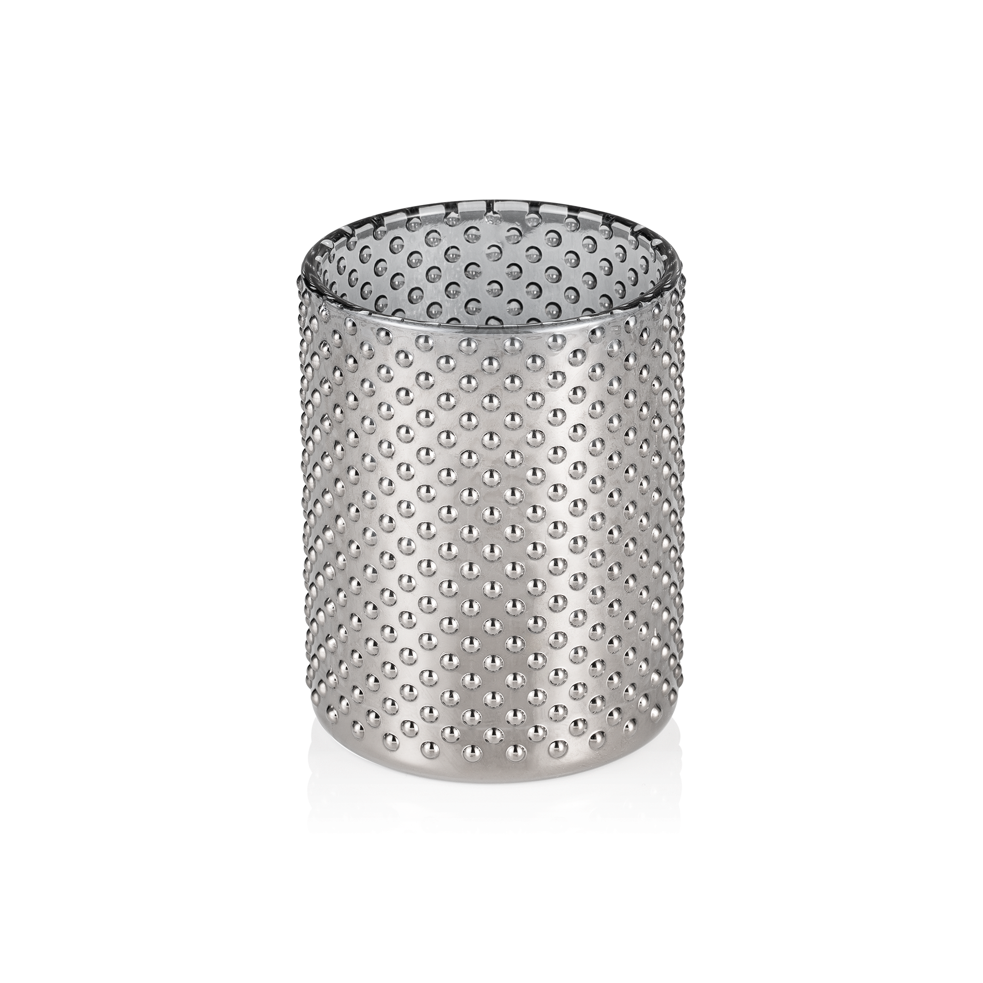 WAS Nubs Metallic Cylinder YUYU, Ø 8 cm, Höhe 10 cm, Glas