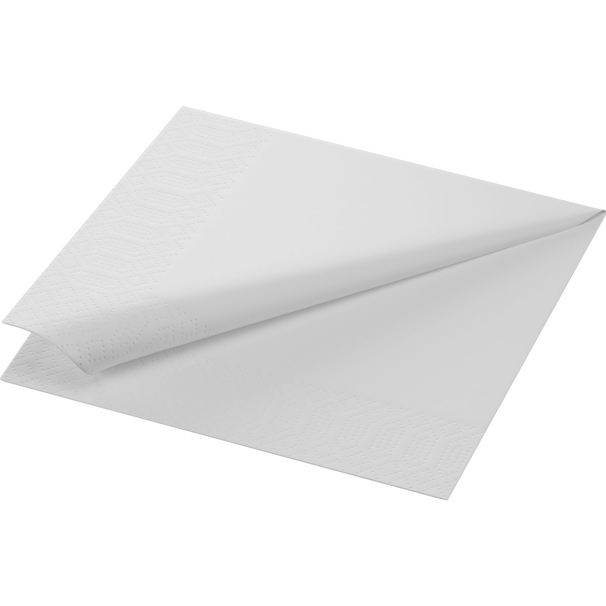 Duni Papierservietten 33 x 33 cm 1-lagig 1/4 Falz weiß