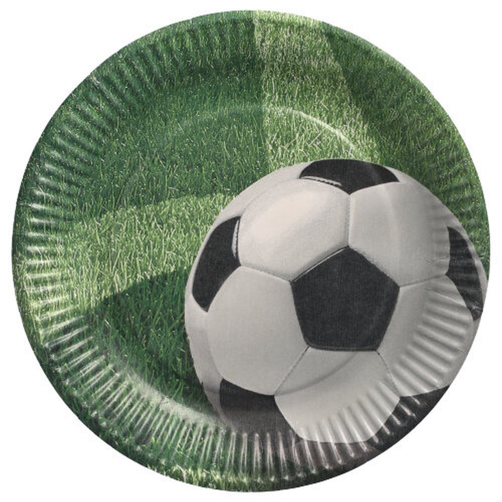 Papstar Teller, Pappe rund Ø 23 cm "Football"