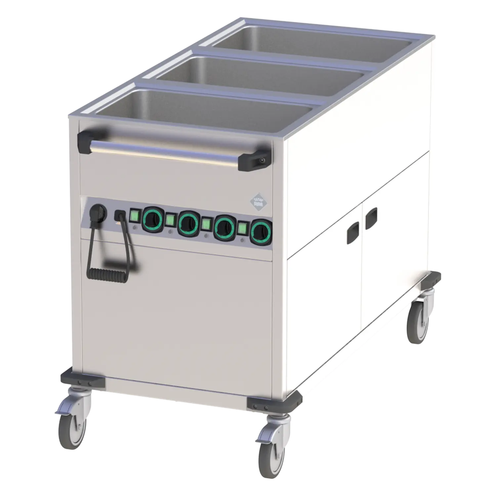 RM Gastro Bain Marie fahrbar elektrisch GN 3-1/1 verkleidet beheizbar Steuerung 