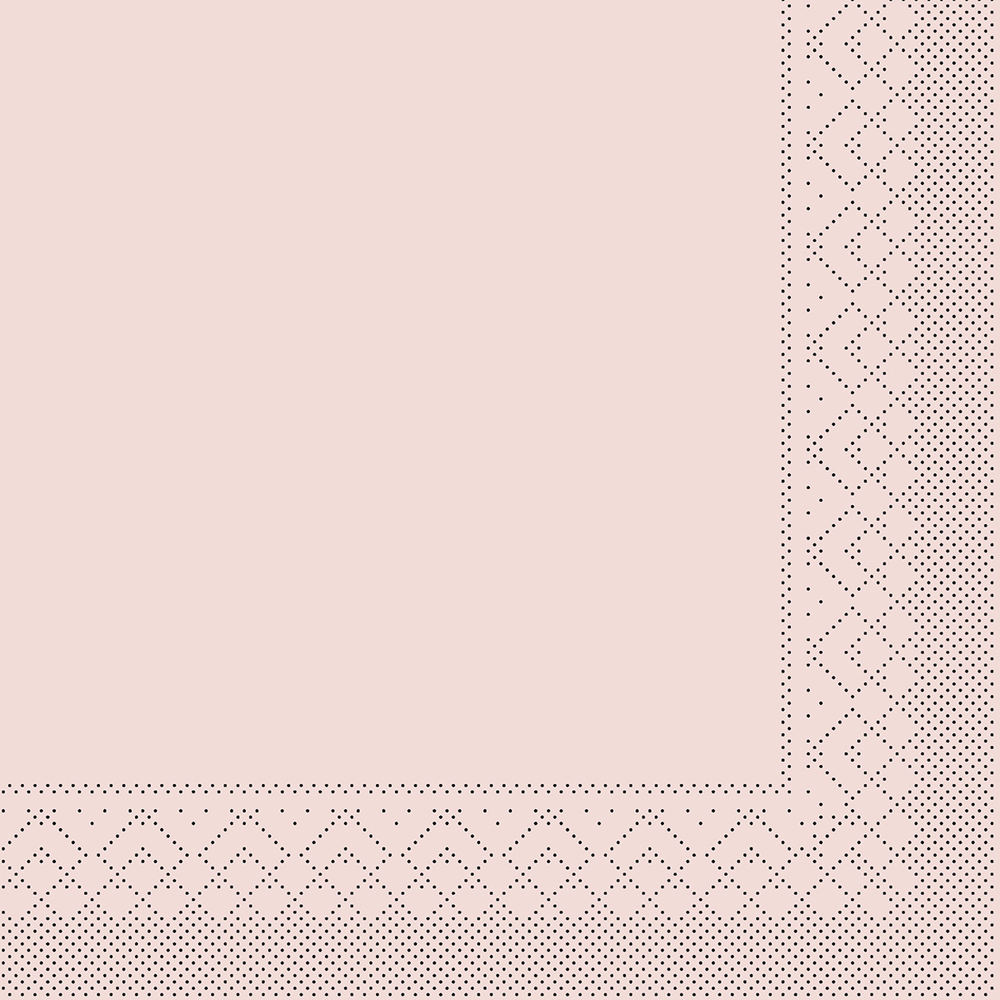 Mank Serviette Basic altrosa 40 x 40 cm 1/4 Falz