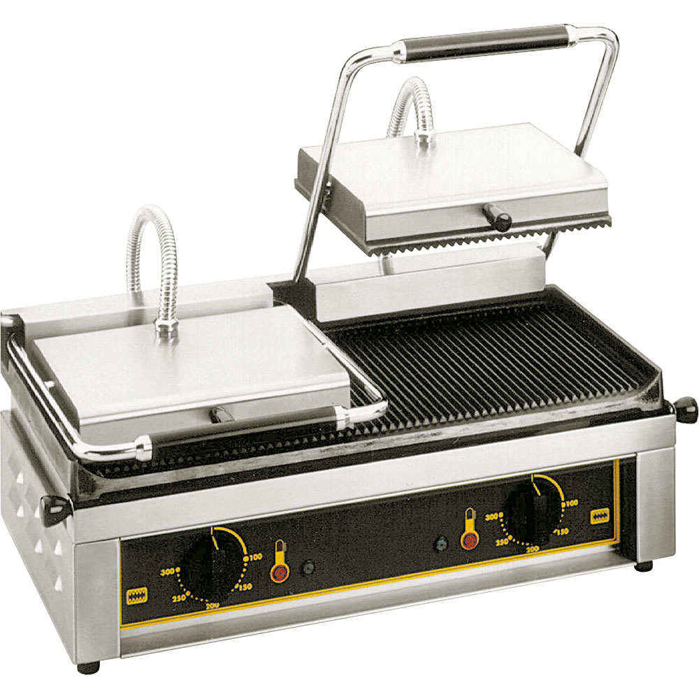 Stalgast ROLLER GRILL Kontaktgrill doppelt, 4 kW, Abmessung 600 x 385 x 220 mm (