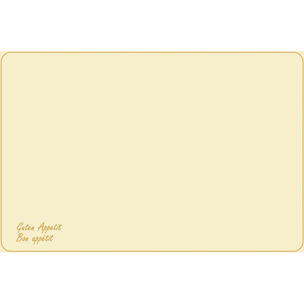 Duni Dunicel-Tischsets (Vesca Norm) 33 x 48 cm Guten Appetit cream