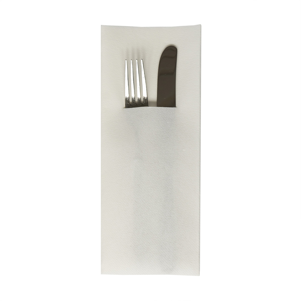Mank Pocket-Napkins Basic weiss 48 x 40 cm 1/8 Falz