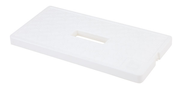 APS Kühlakku 41 x 21 cm, H: 2,5 cm , Polyethylen, weiß
