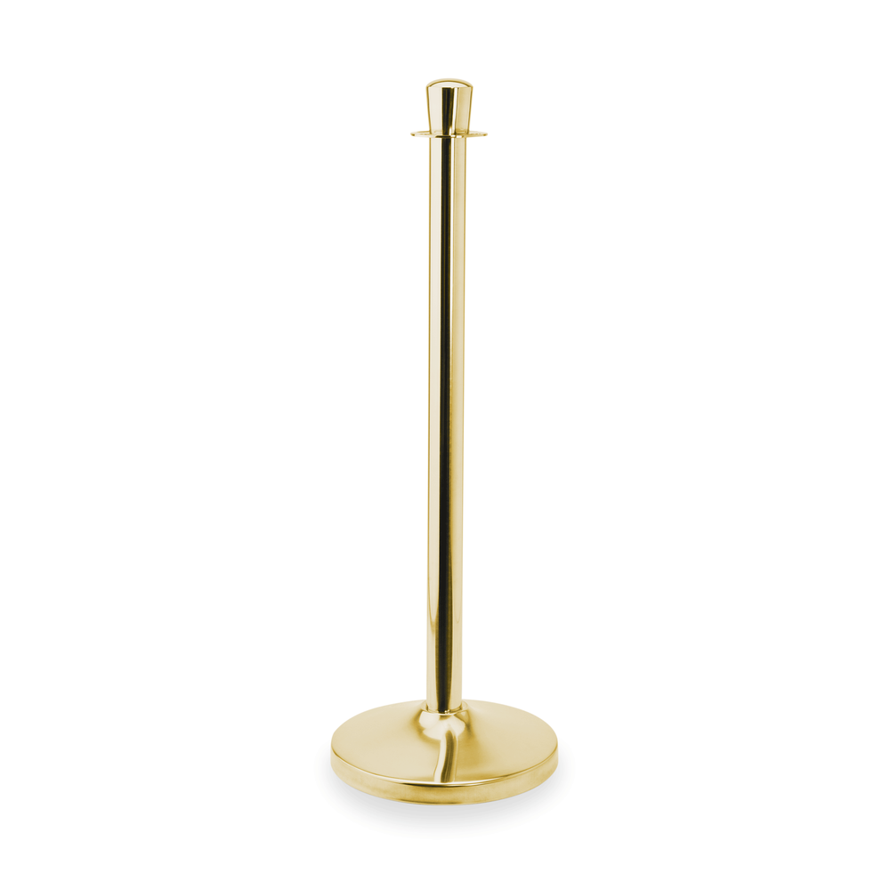 WAS Abgrenzungspfosten Zylinder Set CLASSIC, goldfarben, Set á 2 Stück, Edelstah