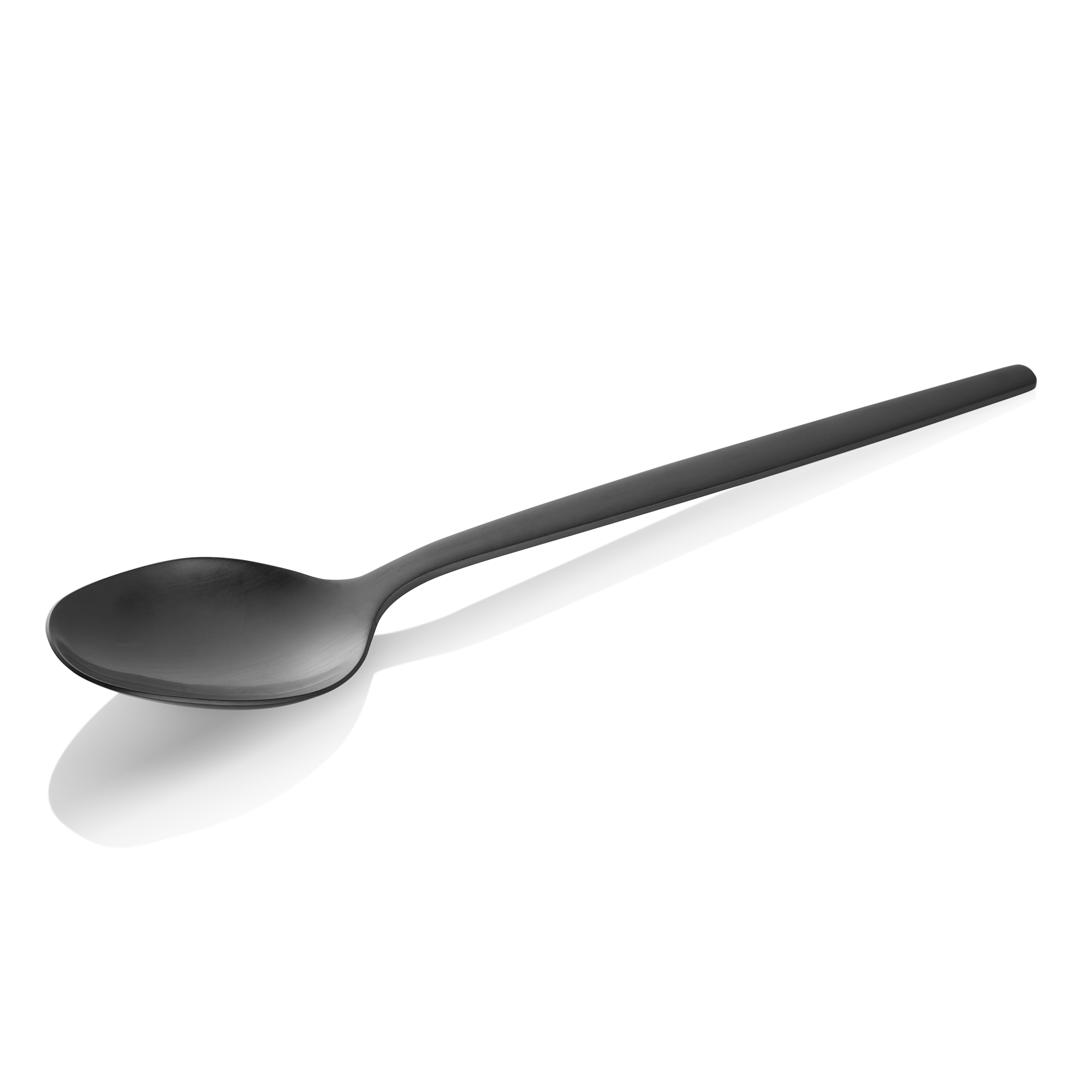 WAS Menülöffel ALEX BLACK, mit schwarz, matter PVD Beschichtung, 21 cm, Set á 12
