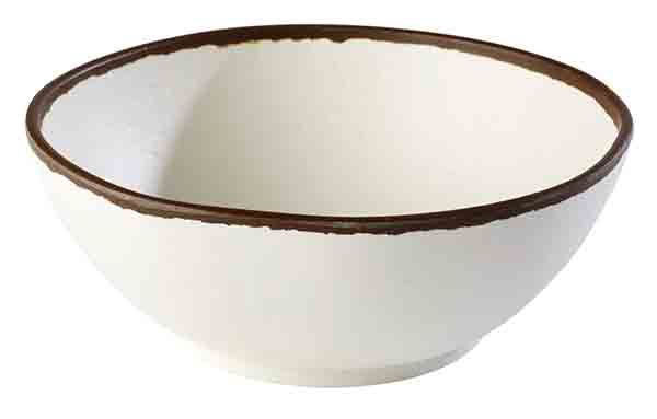 APS Schale -CROCKER- Ø 21 cm, H: 8 cm, 1,45 Liter , Melamin, creme