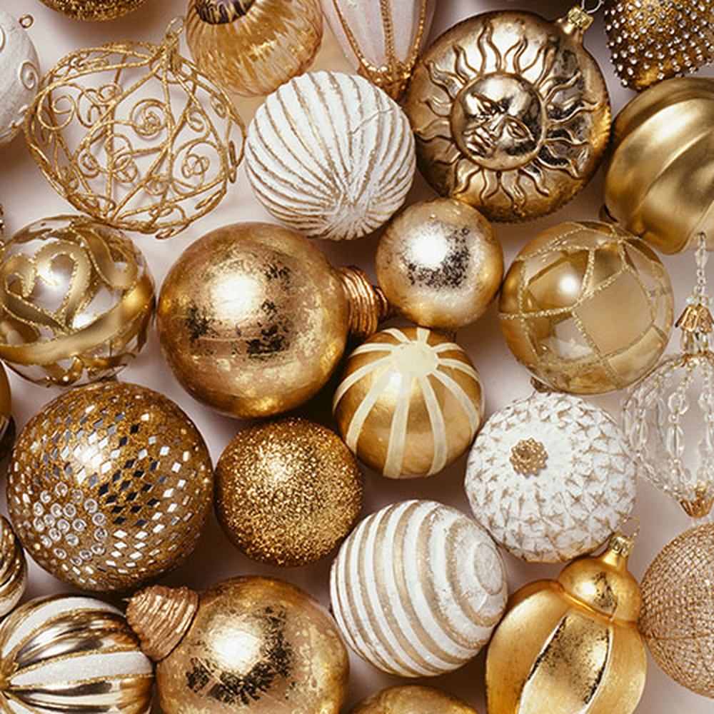 Papstar Servietten, 3-lagig 1/4-Falz 33 cm x 33 cm "Golden X-Mas"