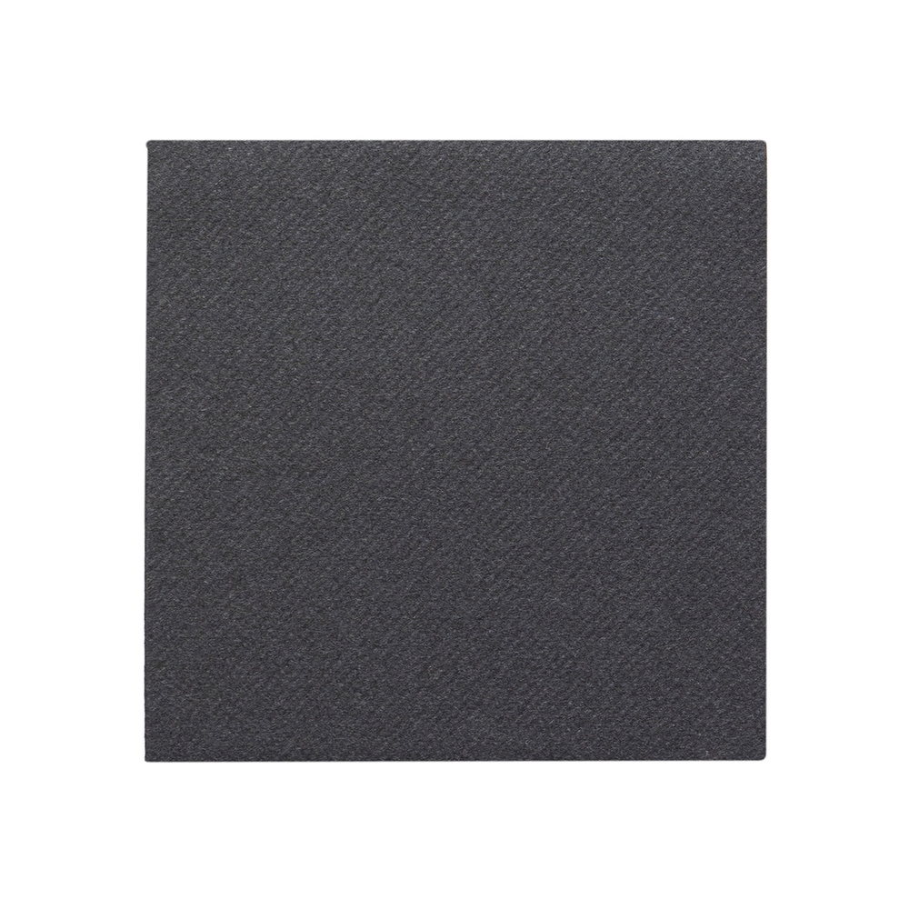 Mank Serviette Basic schwarz 24 x 24 cm 1/4 Falz